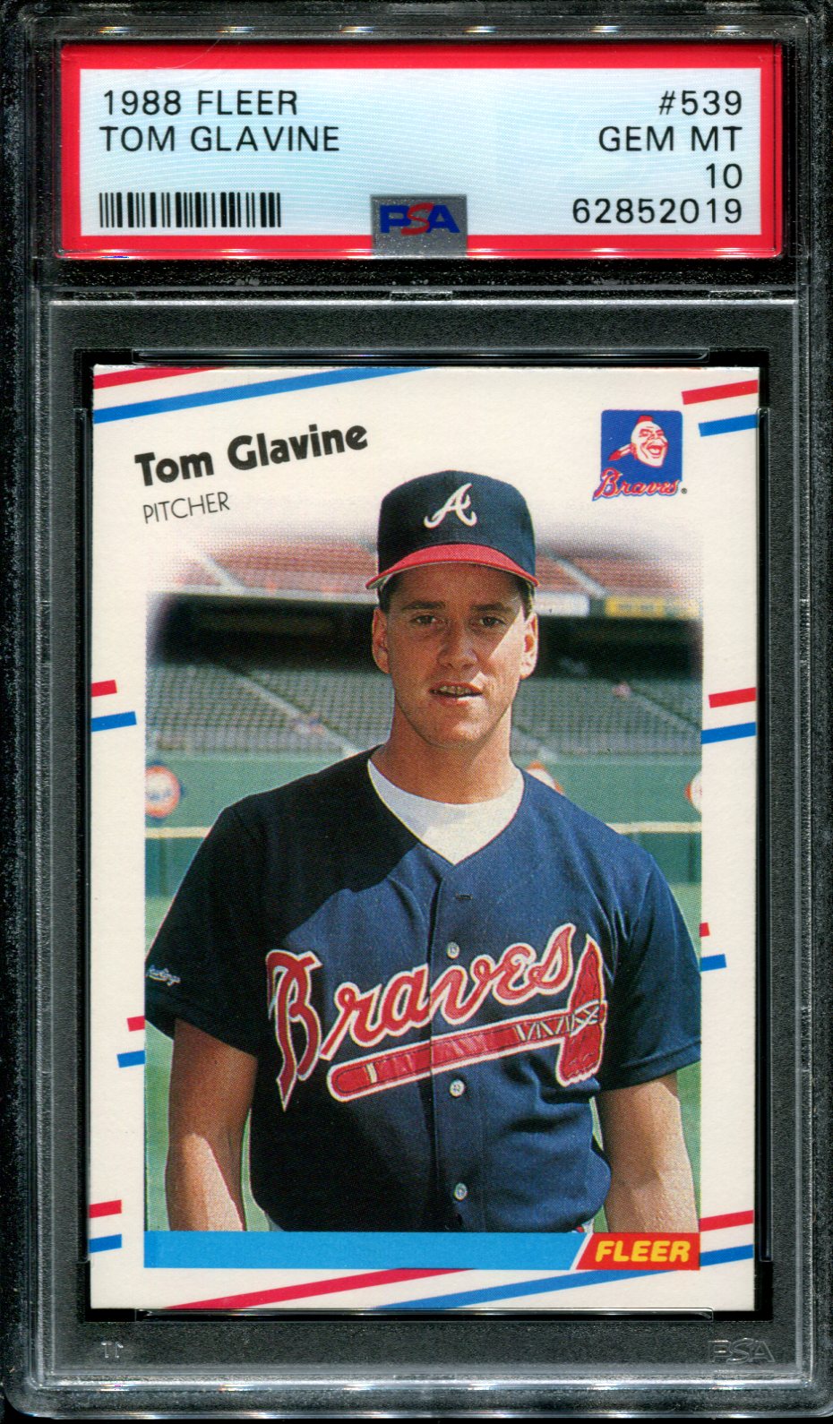 1988 Fleer #539 Tom Glavine RC Braves Hof PSA 10 - Bild 15 von 42