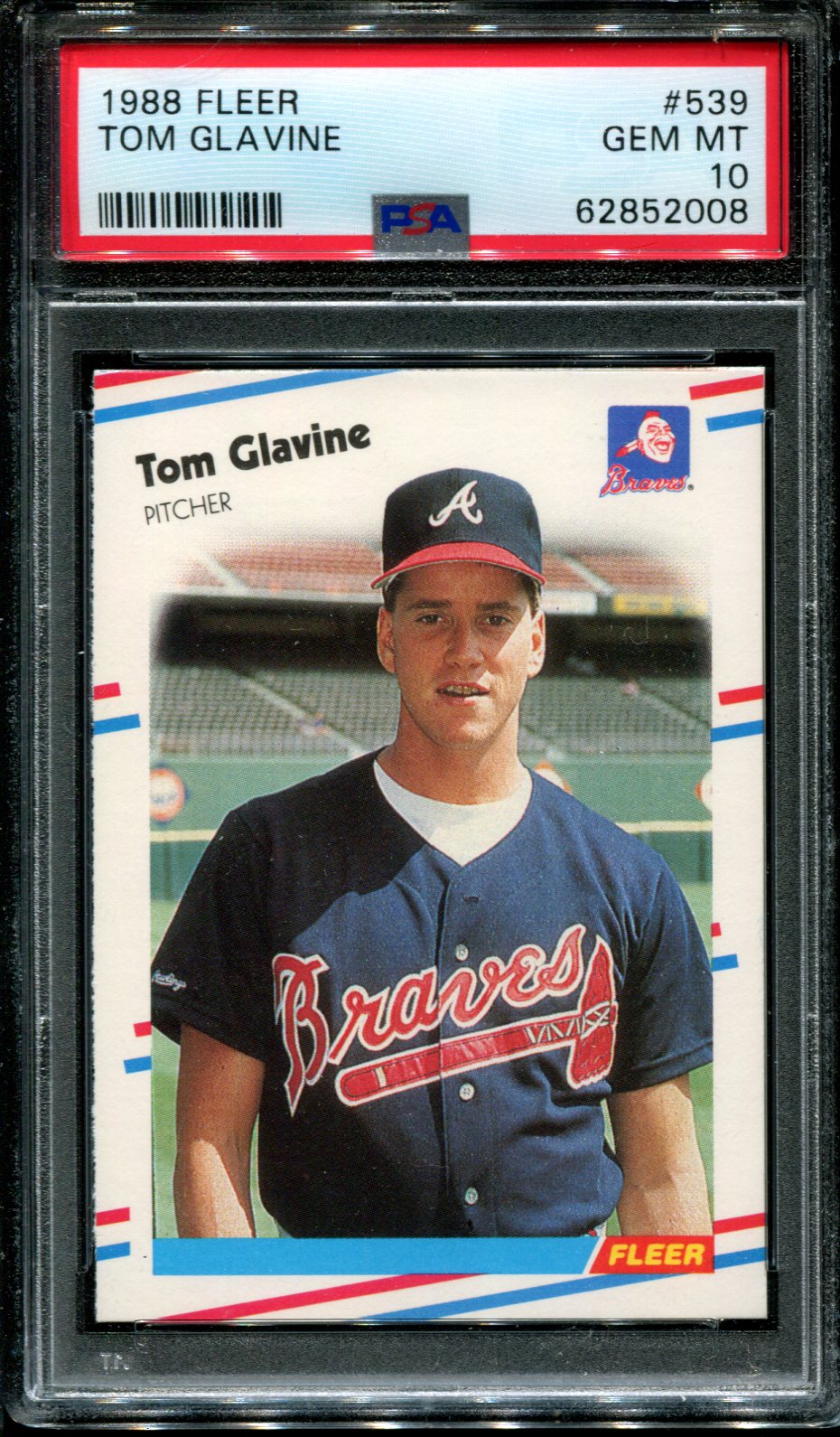1988 Fleer #539 Tom Glavine RC Braves Hof PSA 10 - Bild 35 von 42